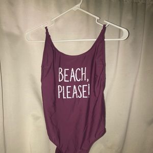 “Beach, please!” No boundaries one piece swimsuit